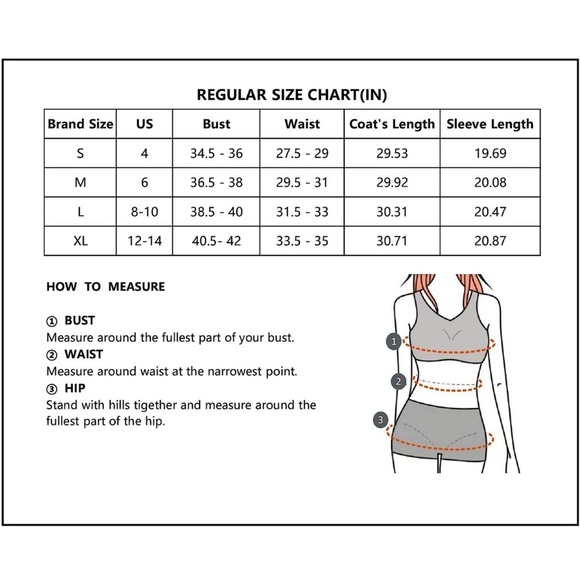 YOESEE Tan Womens Outerwear Pea Coats Long Sleeves Winter Lapel Collar Fall … - Picture 5 of 6